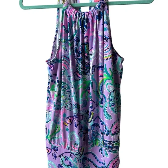 Lilly Pulitzer Purple Blue Halter Tank Top - Picture 3 of 12